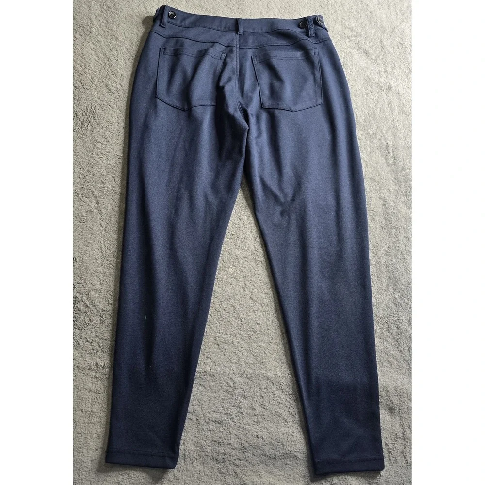 YoungLA Pants Mens 32X32 (32X28) Navy Blue Dapper Dress Athletic Stretch #614